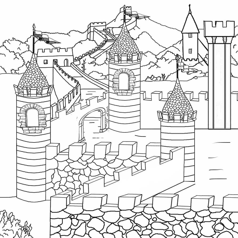 Mittelalter ausmalbilder