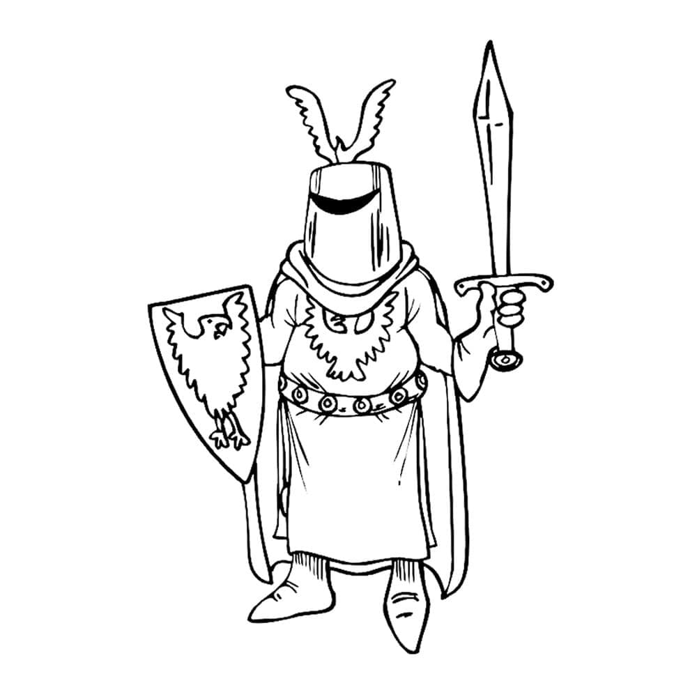 Zeichnen Mittelalter schlicht