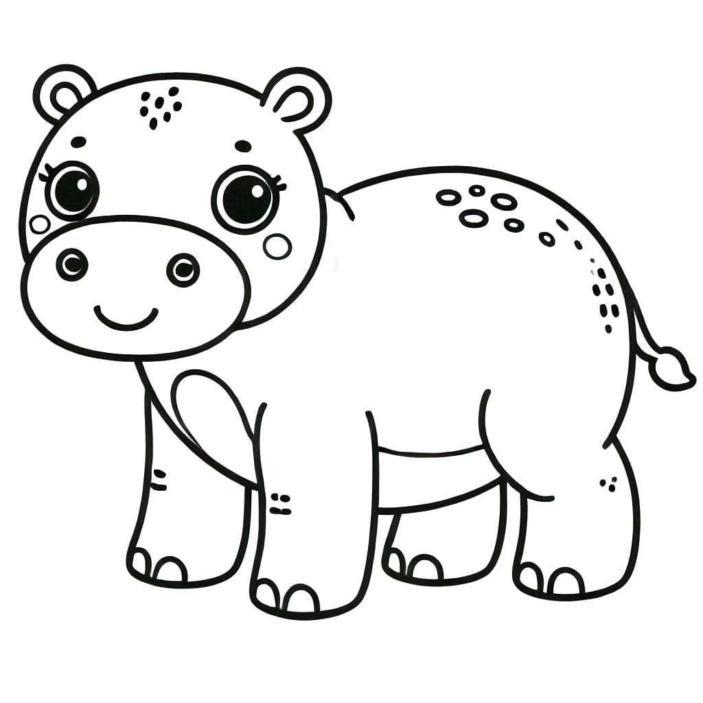 Zeichnen Nilpferd Spaß