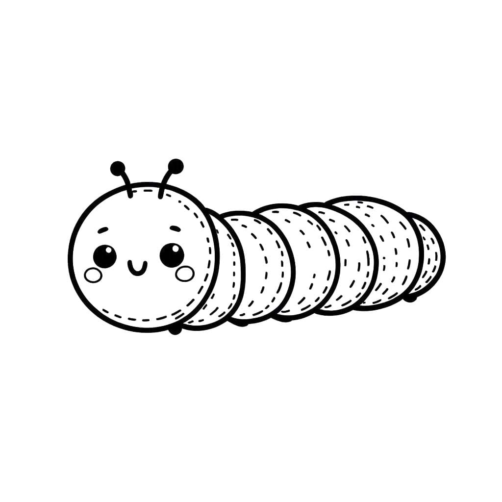Zeichnen Raupe skizzieren