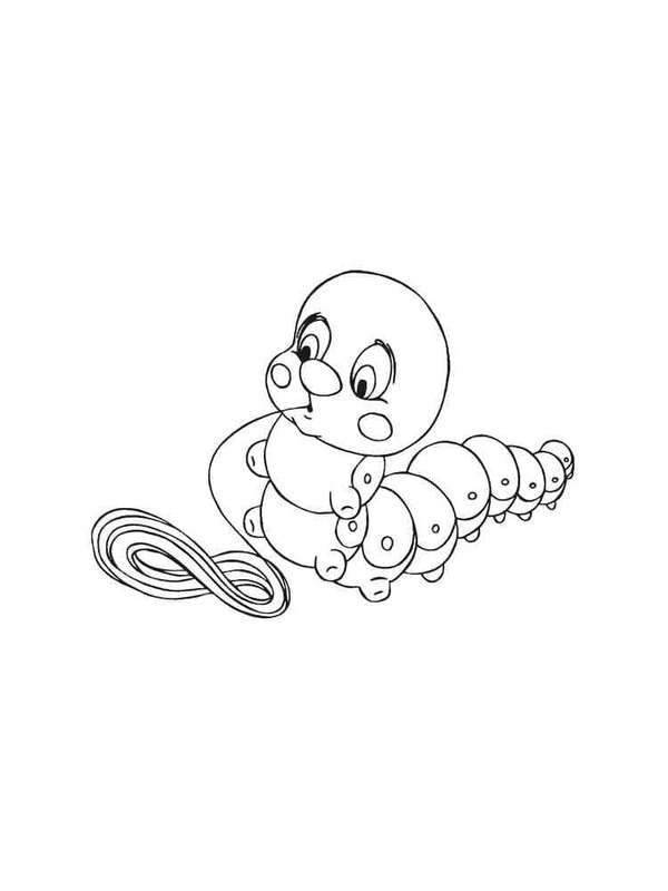 Zeichnen Raupe zum Ausdrucken