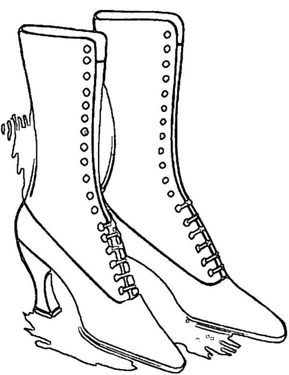 Zeichnen Schuhe bei Kindern