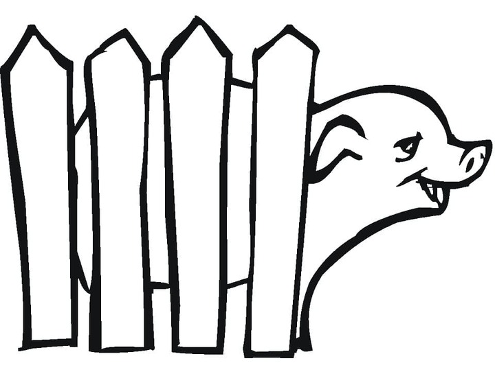 Zeichnen Schweine kostenlos druckbar