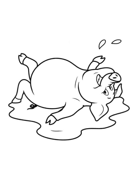 Zeichnen Schweine lustig