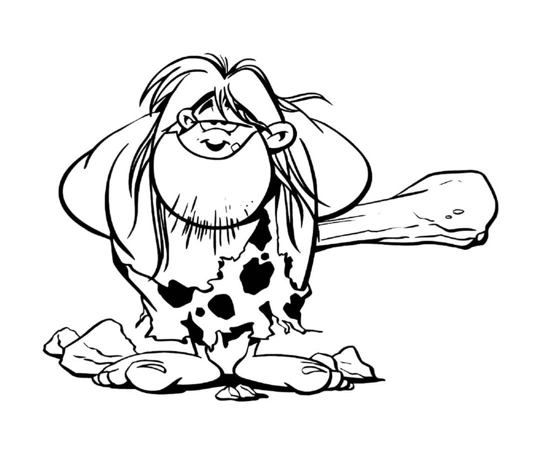 Zeichnen Steinzeit druckbar