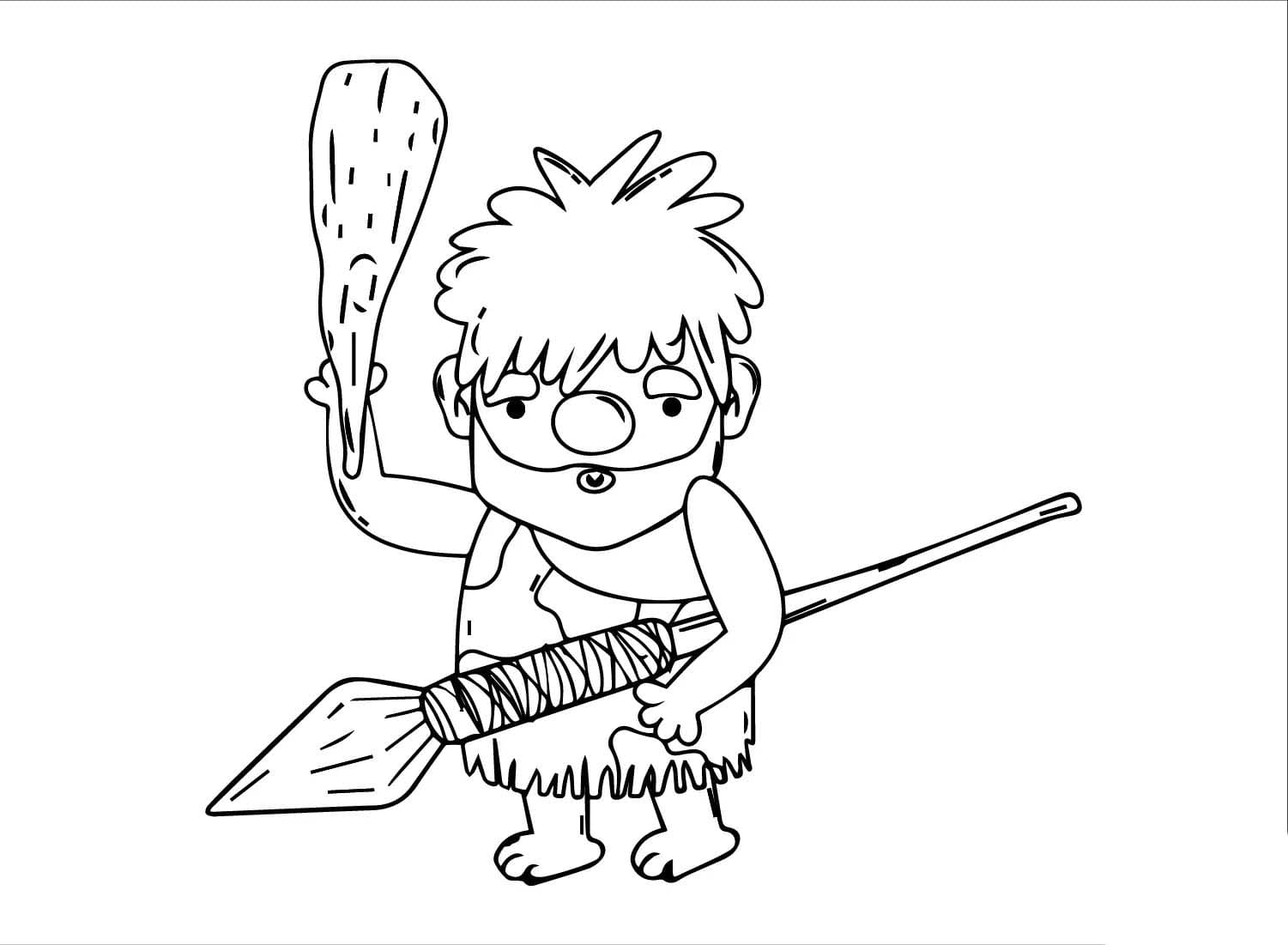 Zeichnen Steinzeit schlicht