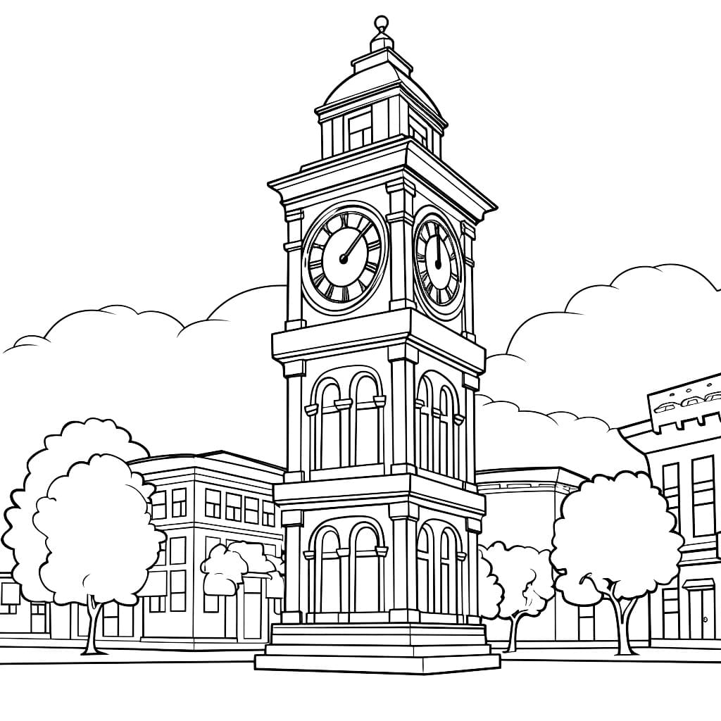 Zeichnen Turm druckbar