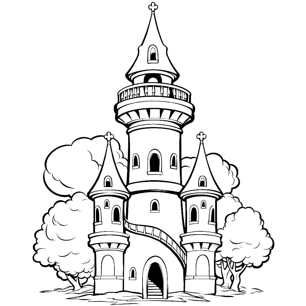 Zeichnen Turm einfach