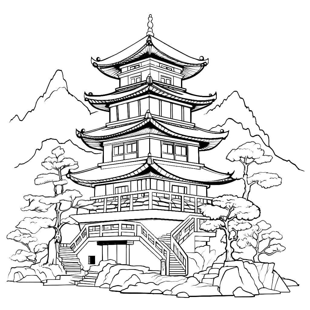 Zeichnen Turm kostenlos einfach