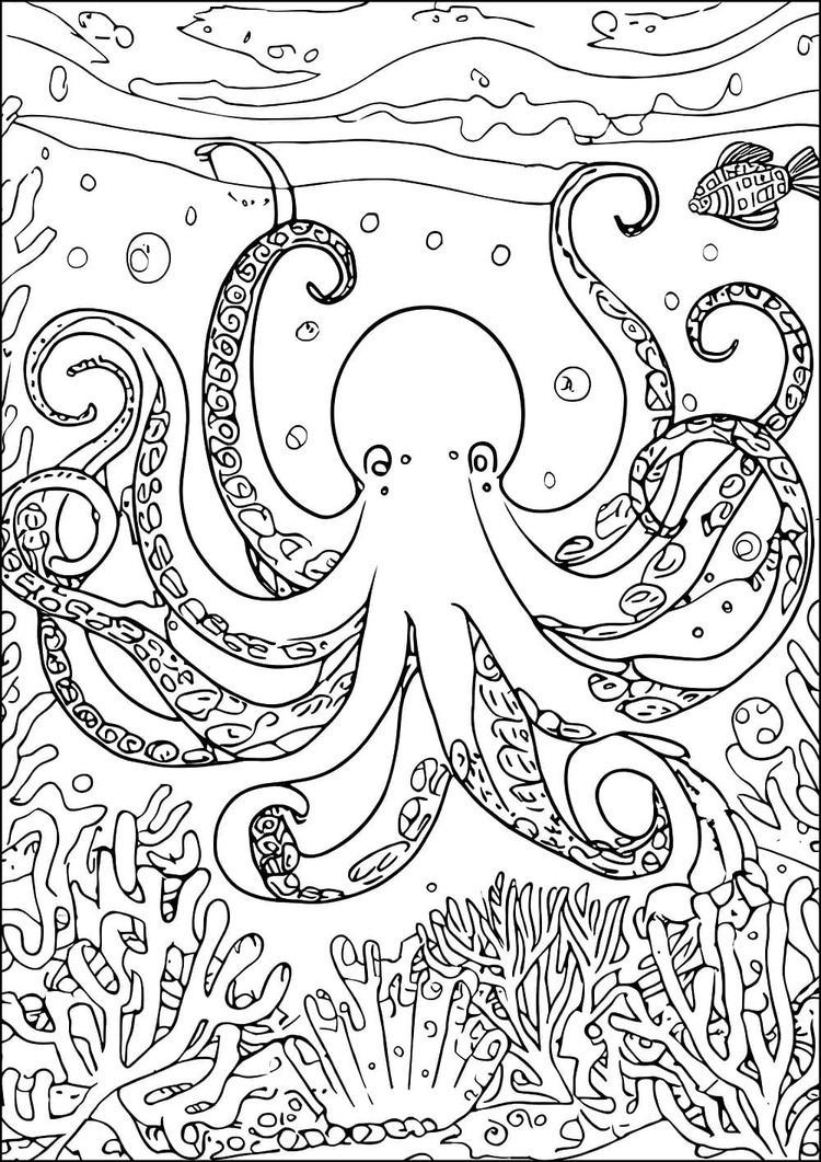 Zeichnen Unterwasser kostenlos schlicht