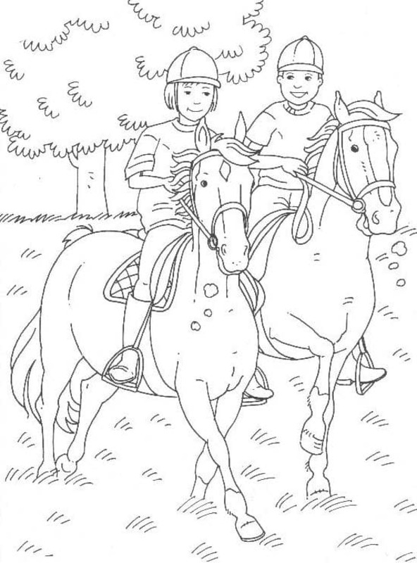 Zeichnung Reiterhof 2