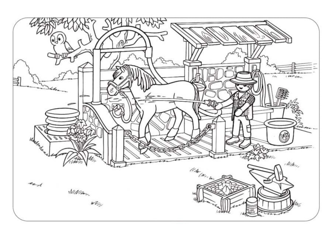 Zeichnung Reiterhof 4