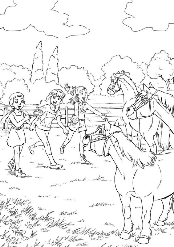 Zeichnung Reiterhof schlicht