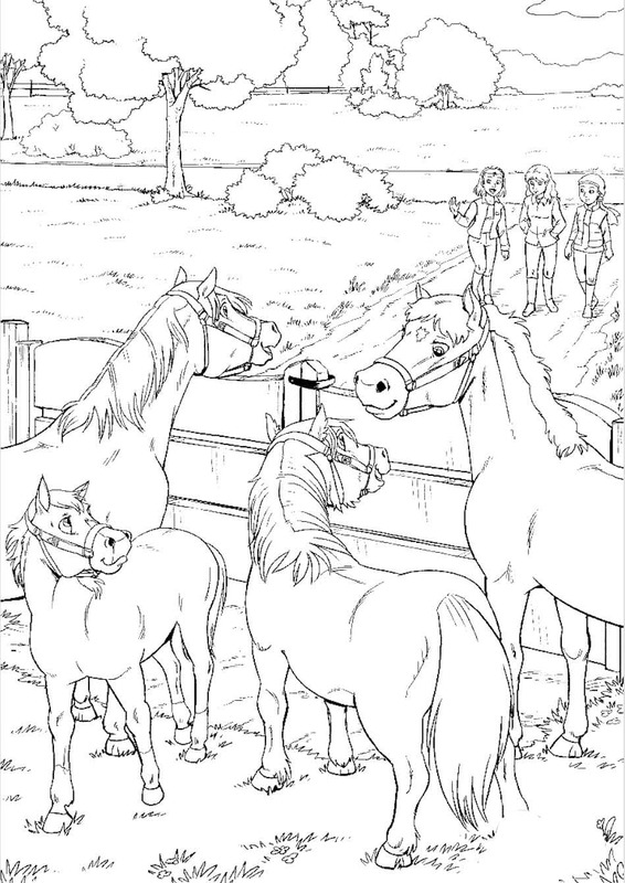 Zeichnung Reiterhof sehr schlicht