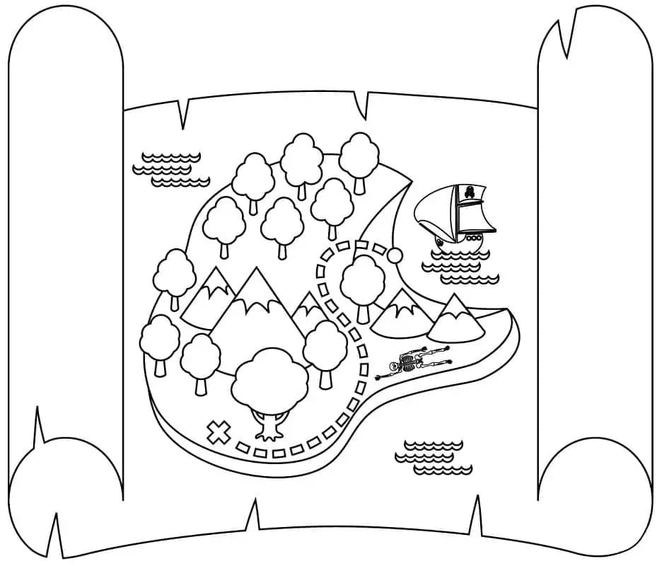 Ziehen Schatzkarte 4