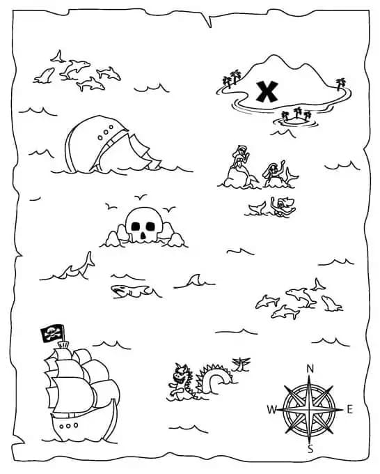 Ziehen Schatzkarte 5