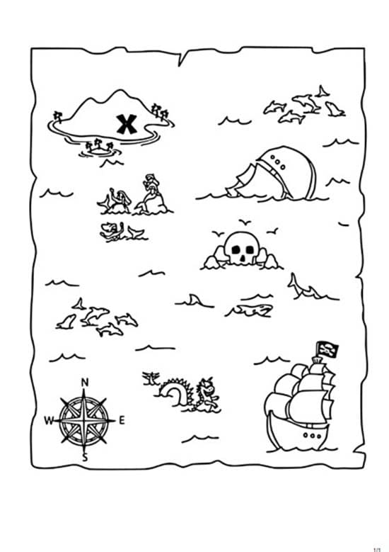 Ziehen Schatzkarte 6