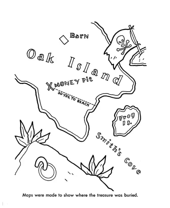 Ziehen Schatzkarte ausdruckbar