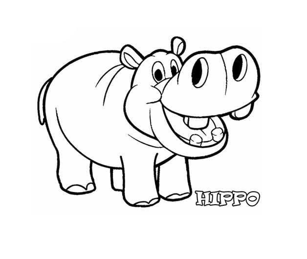 Zum Ausdrucken Nilpferd