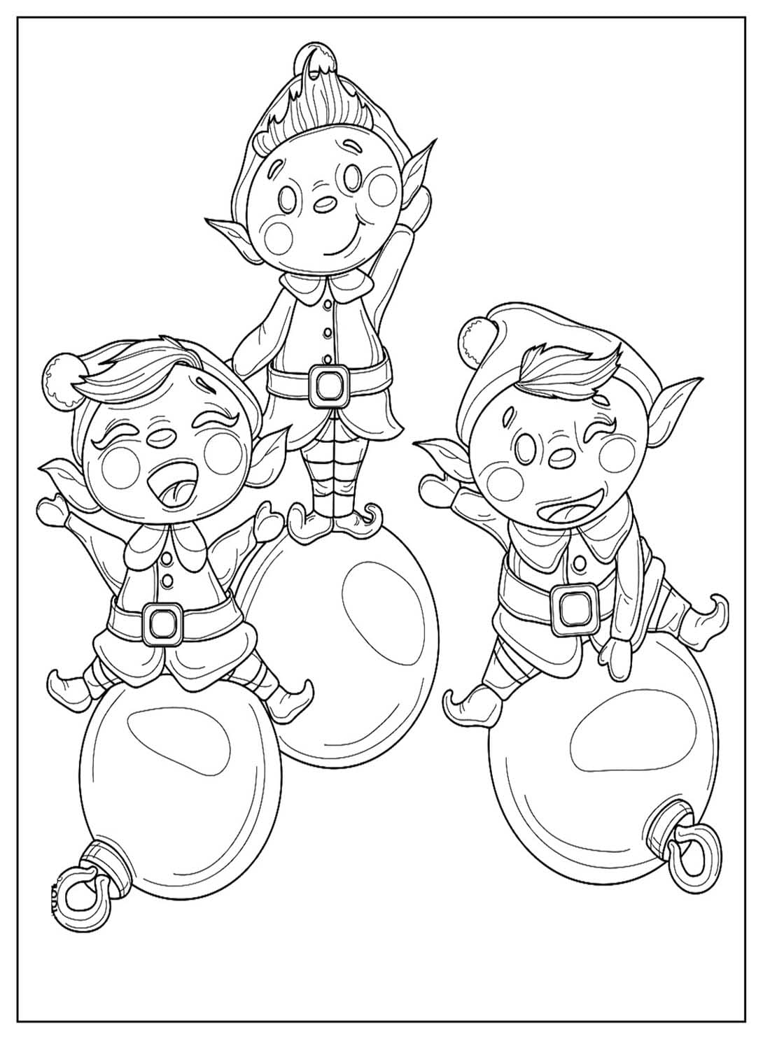 Elf zum Ausdrucken für Kinder