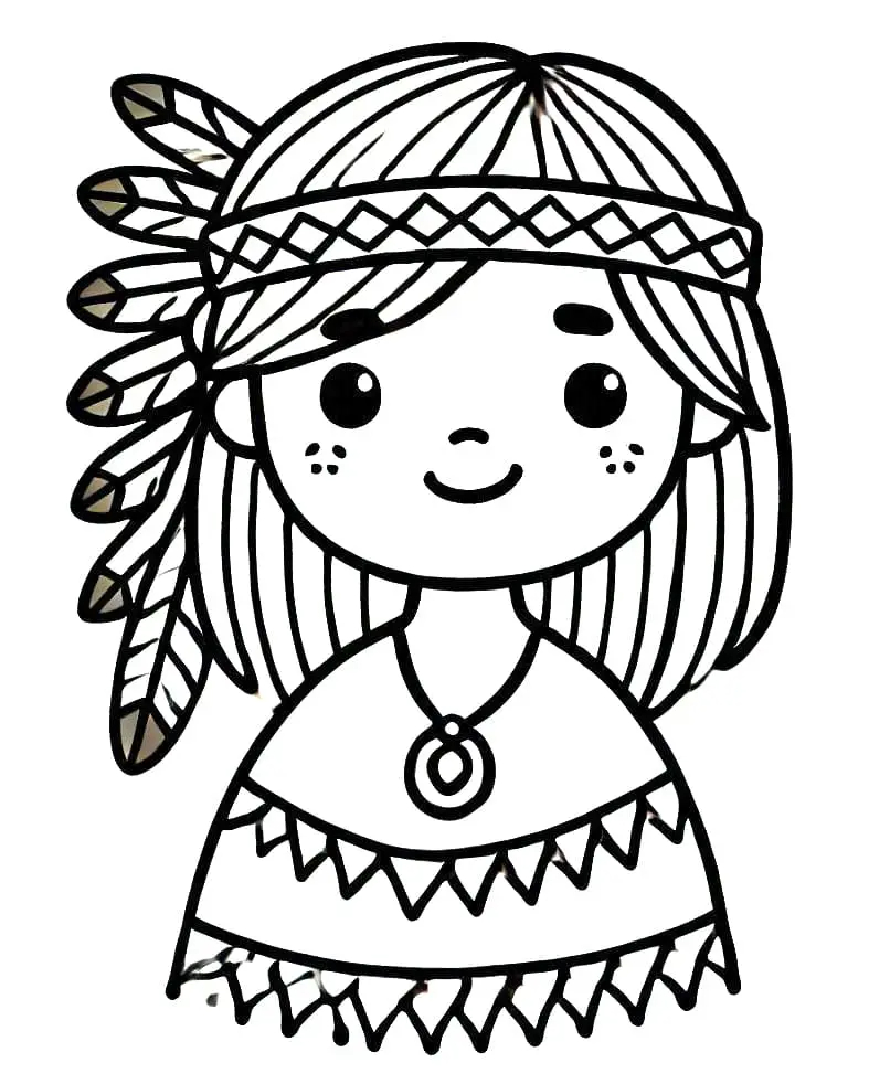 Indianer kostenlos druckbar