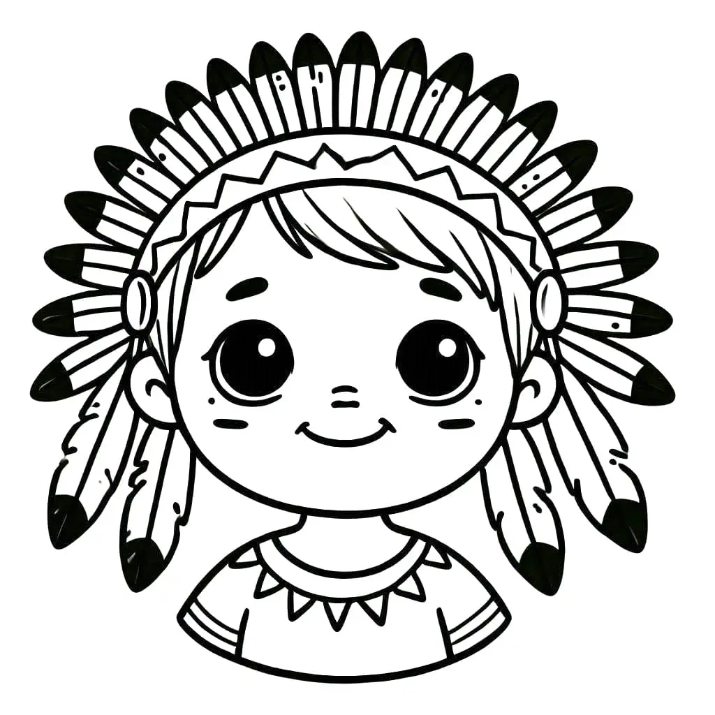 Indianer kostenlos schlicht