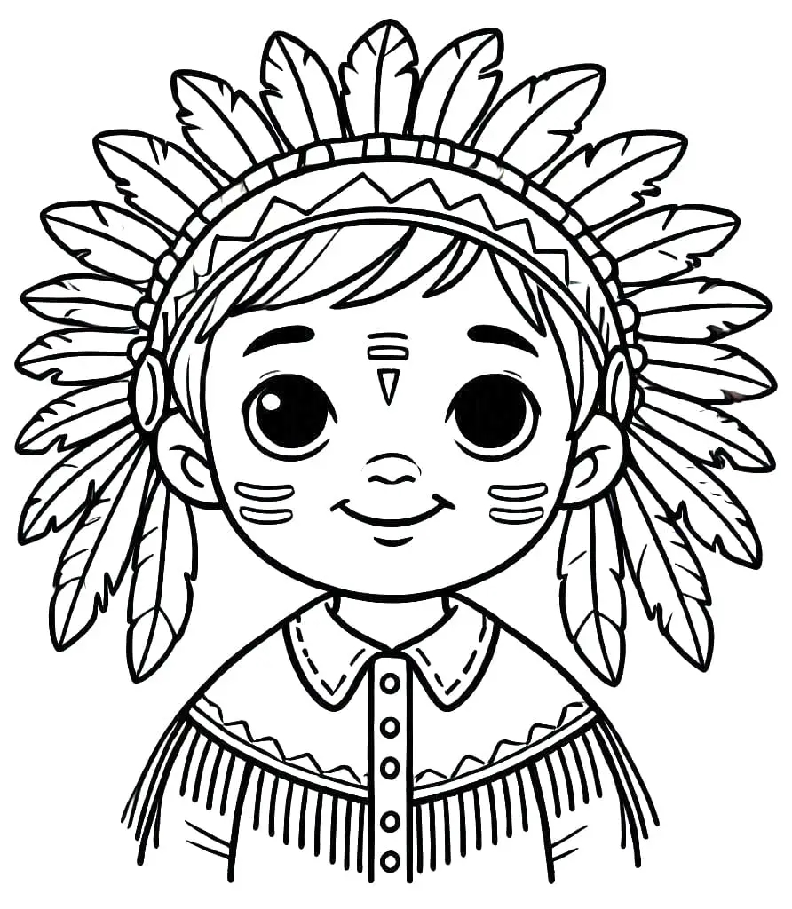 Indianer zum Ausdrucken für Kinder