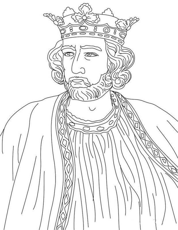 König kostenlos druckbare einfach