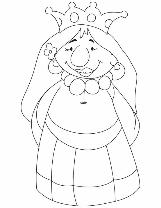 Königin kostenlos zum Ausdrucken für Kinder