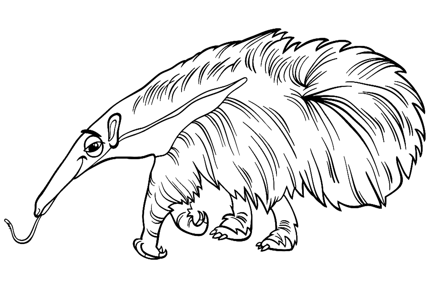 Kostenlos druckbar Ameisenbären