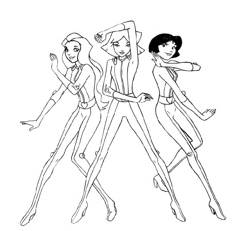 Totally Spies kostenlos zum Ausdrucken für Kinder