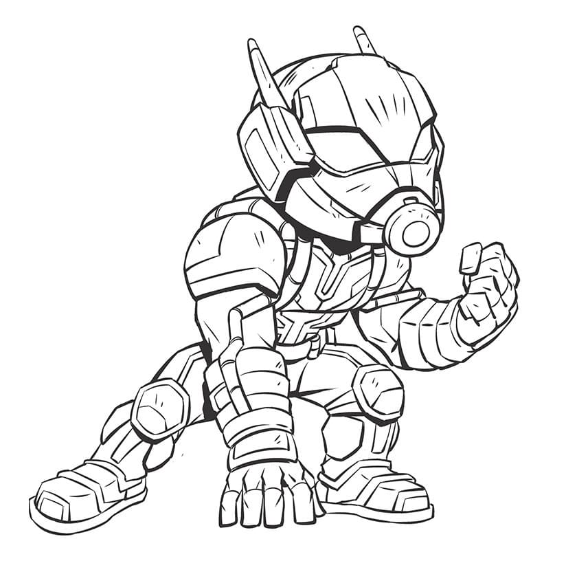 Zeichnen Ant-Man kostenlos schlicht