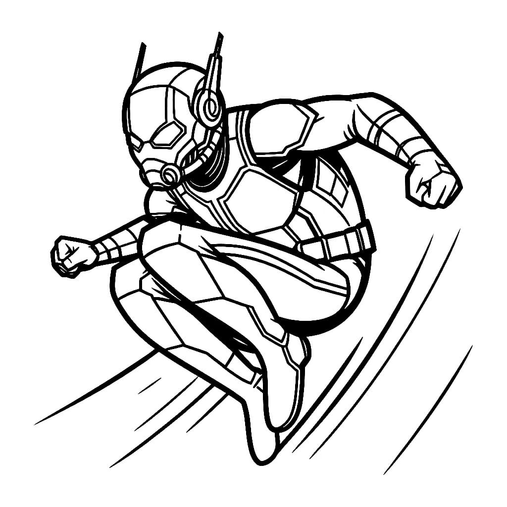 Zeichnen Ant-Man zum Ausdrucken