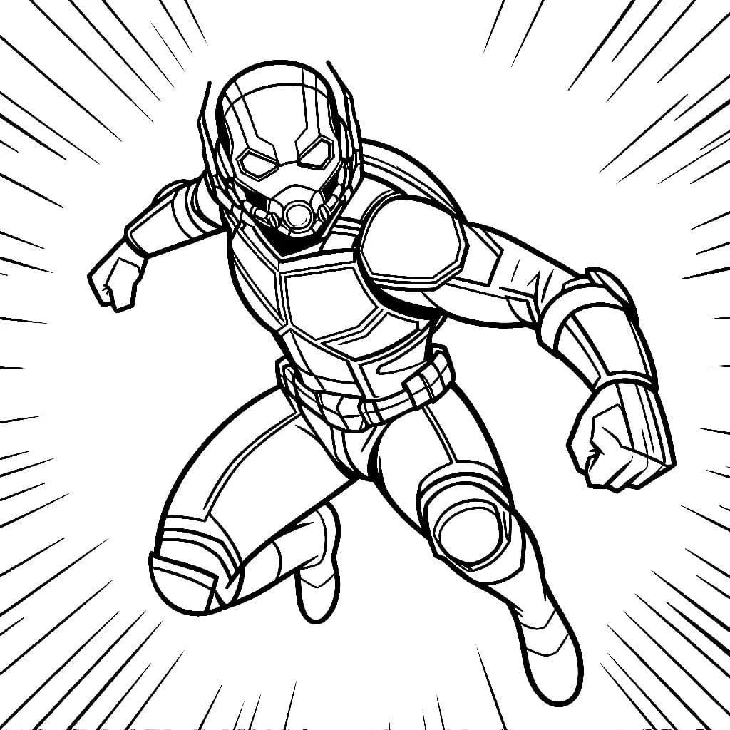 Zeichnen Ant-Man zum Ausdrucken für Kinder