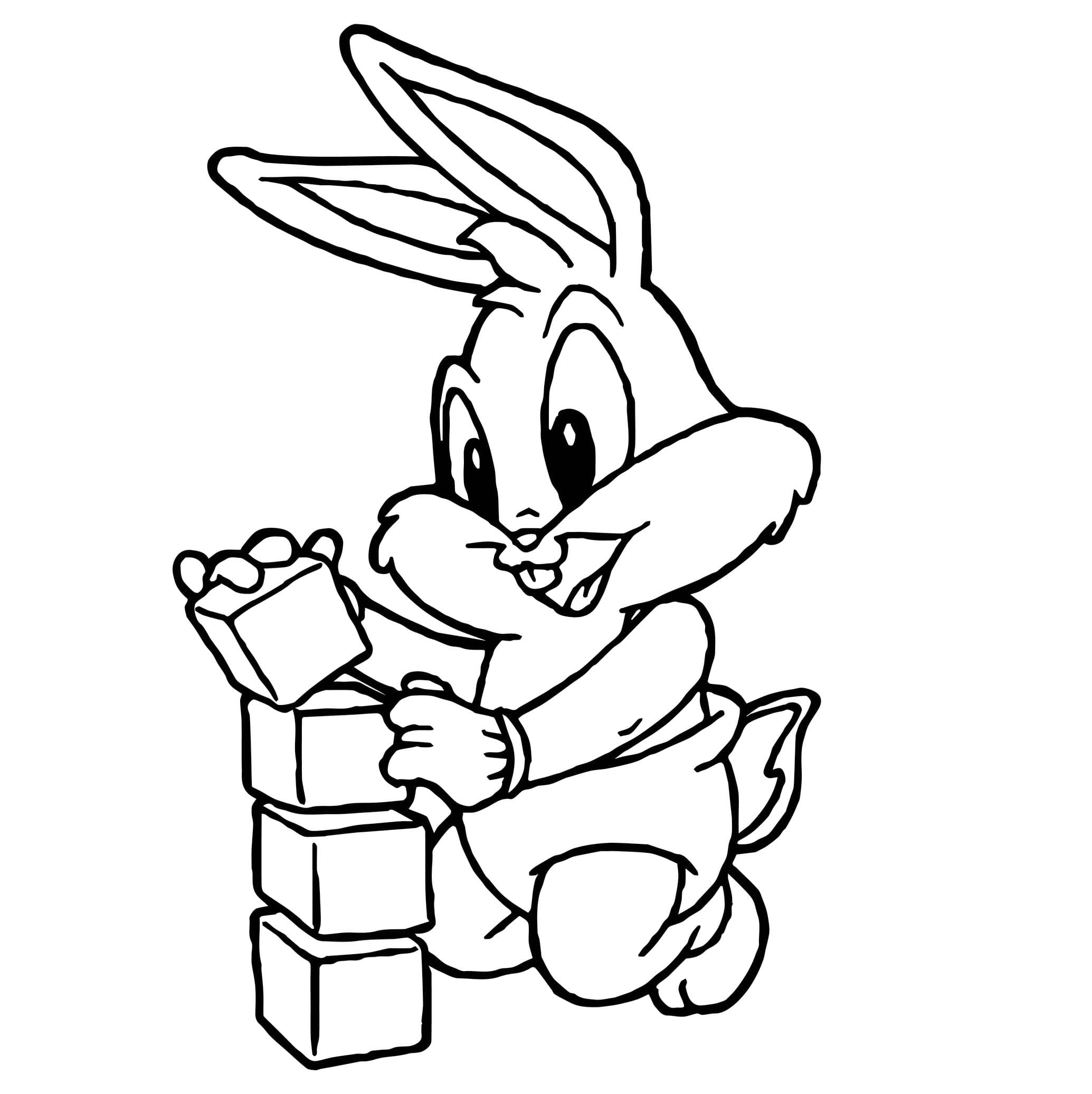 Zeichnen Baby Looney Tunes basisch