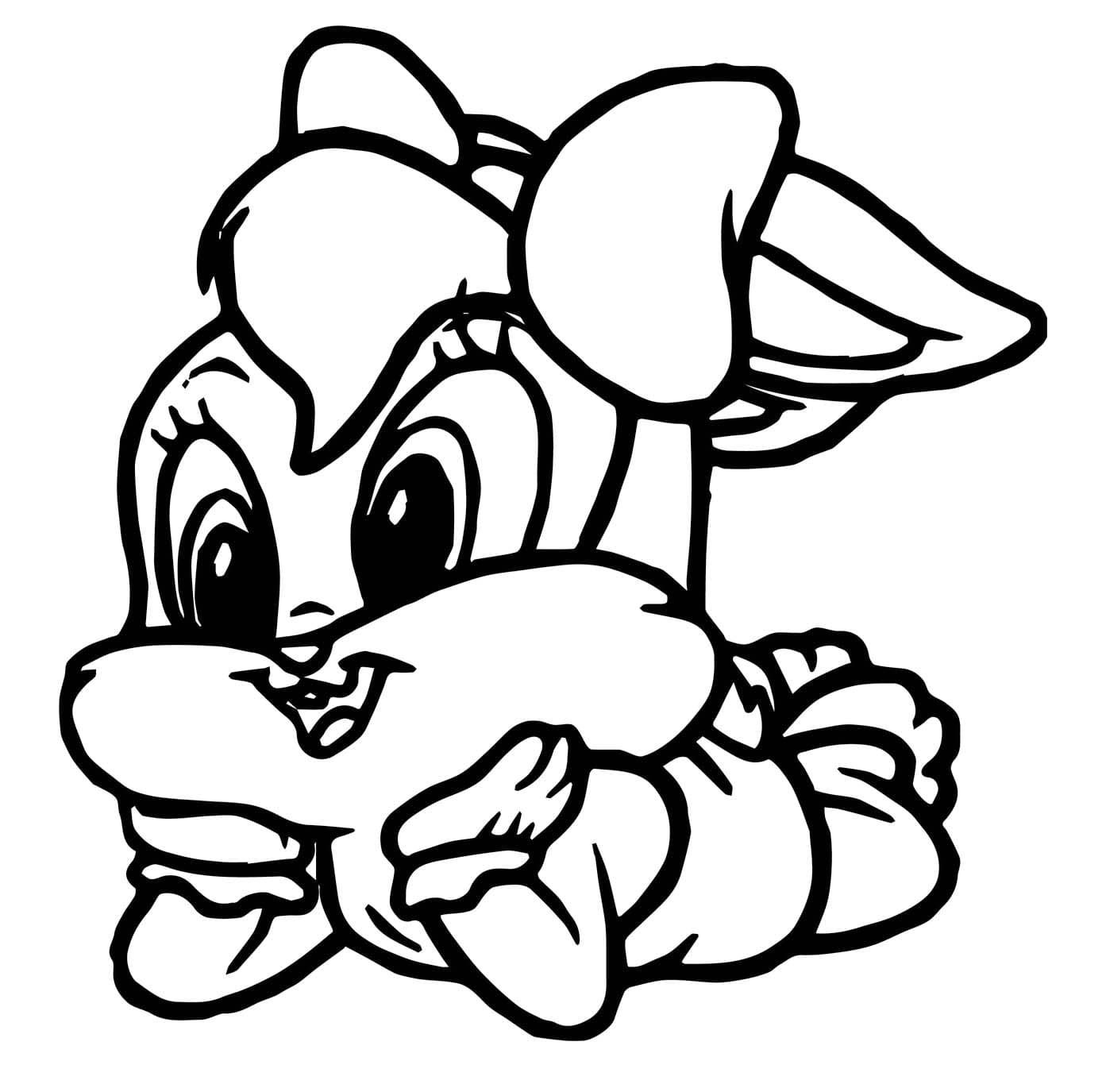 Zeichnen Baby Looney Tunes druckbare basisch