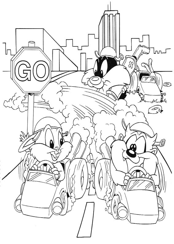 Zeichnen Baby Looney Tunes druckbare einfach