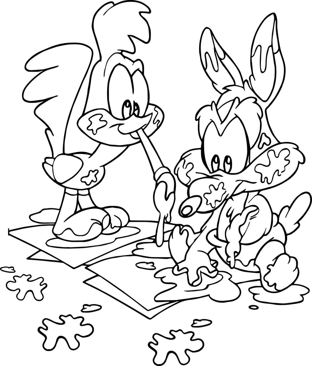 Zeichnen Baby Looney Tunes kostenlos schlicht