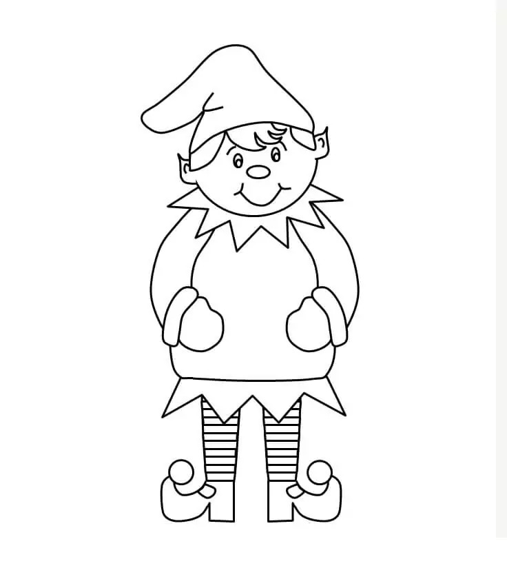 Zeichnen Elf druckbare basisch