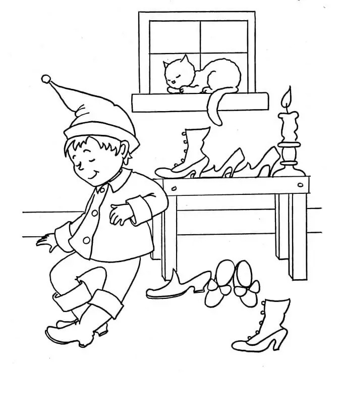 Zeichnen Elf kostenlos druckbar