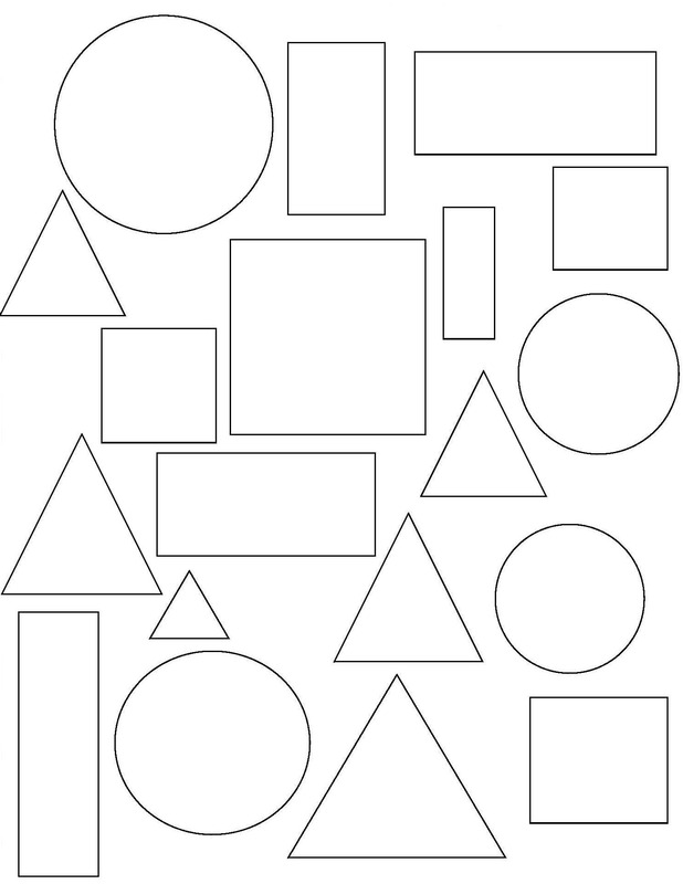 Formen ausmalbilder