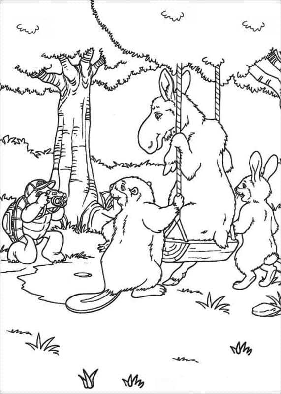 Zeichnen Franklin kostenlos für Kinder