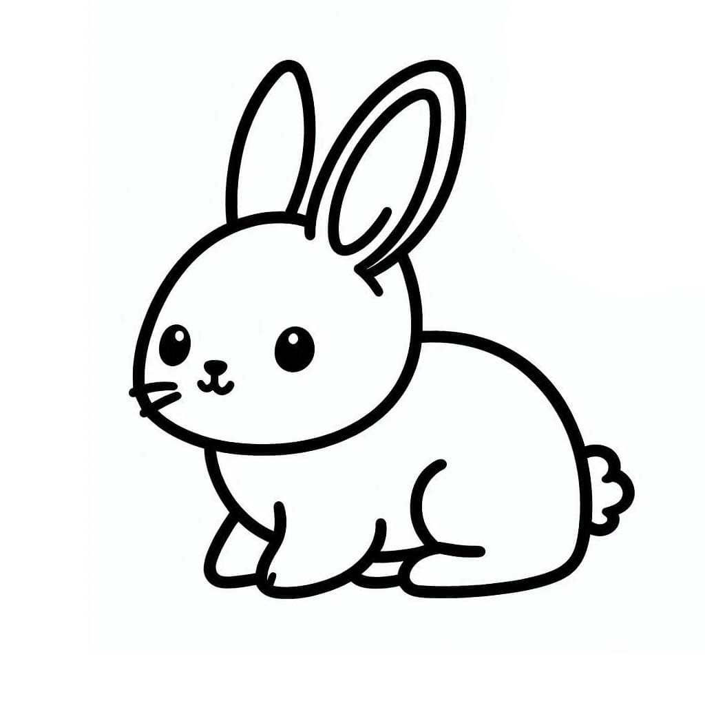 Zeichnen Hase kostenlos schlicht