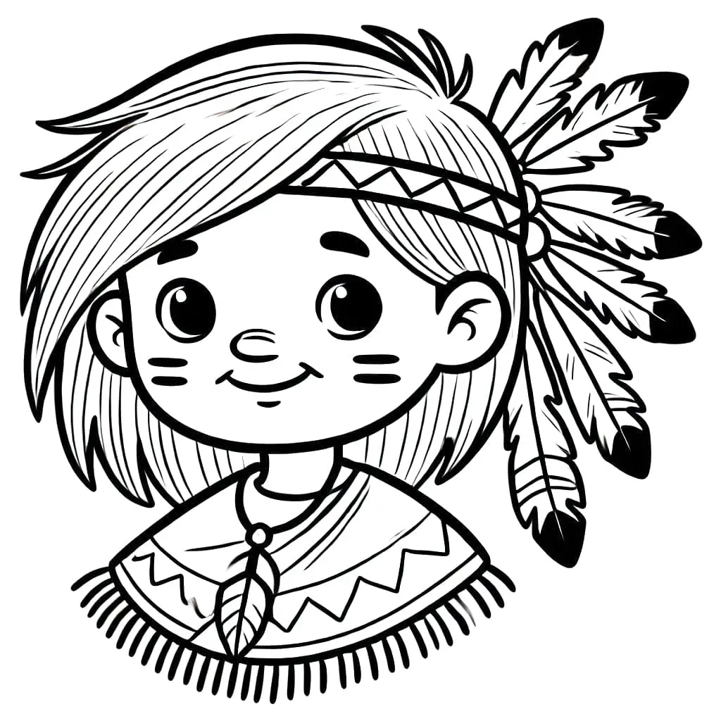 Zeichnen Indianer kostenlos