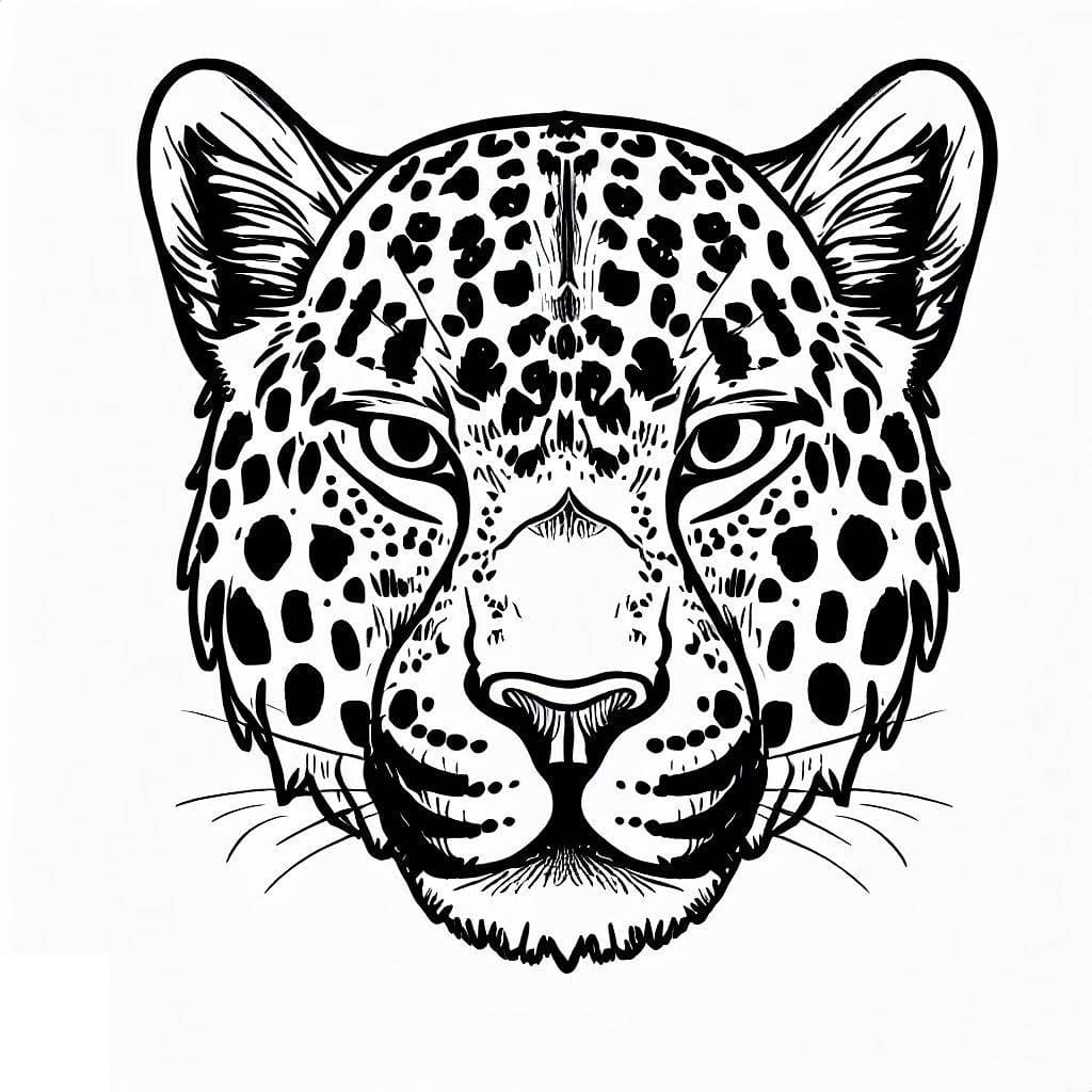 Zeichnen Jaguar Gesicht