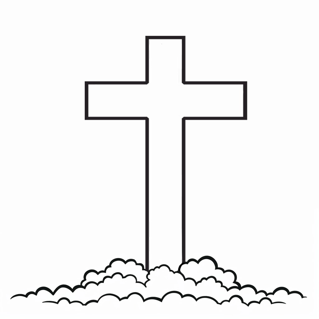 Zeichnen Kreuz kostenlos für Kinder