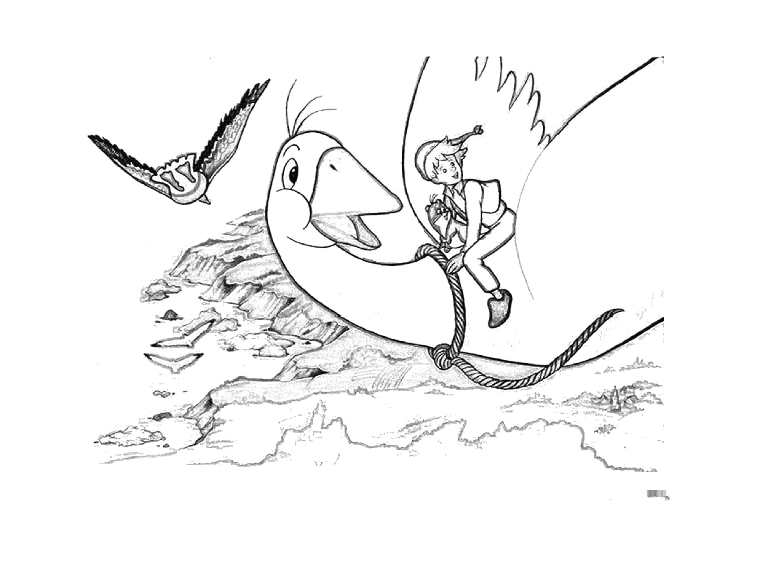 Zeichnen Nils Holgersson 16