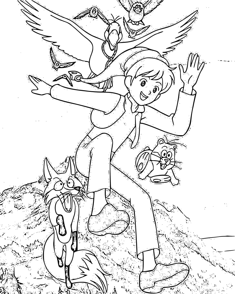 Zeichnen Nils Holgersson 5