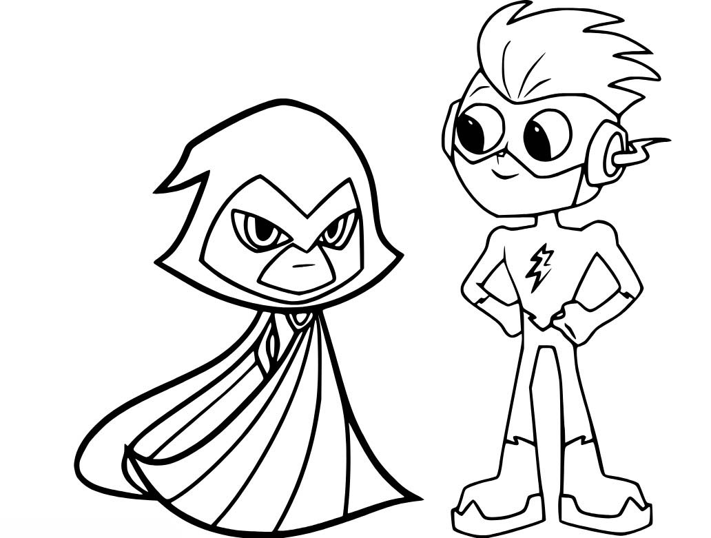 Zeichnen Teen Titans Go druckbare basisch