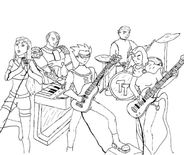 Zeichnen Teen Titans Go karikatur